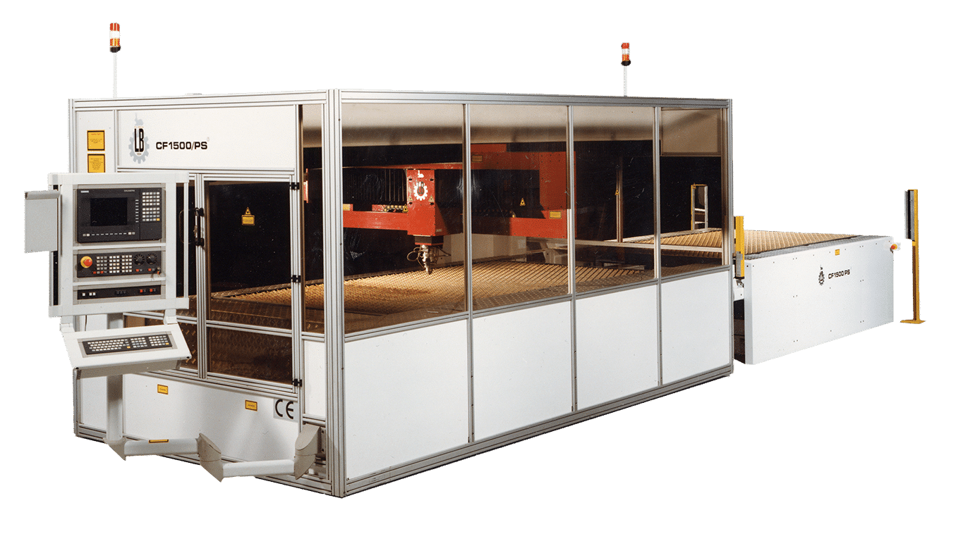 C-frame lasermachine van Balliu met lineaire motoren