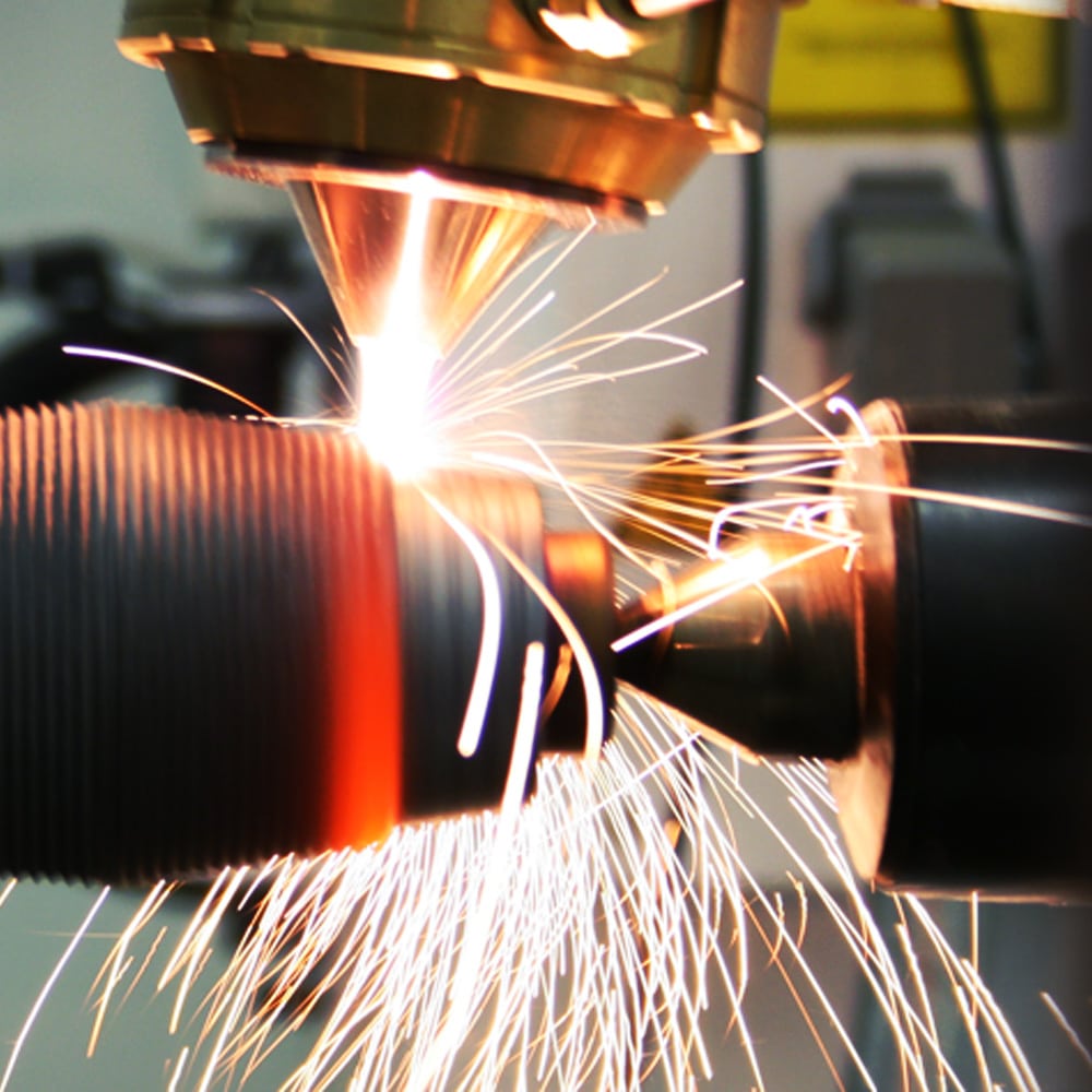 Precisie laser cladding op cilindrisch onderdeel bij Balliu