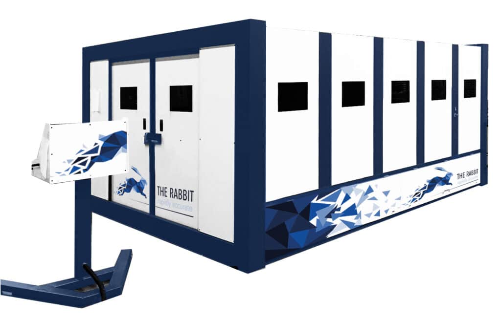 Balliu Rabbit 1500 fiber laser cutting machine with enclosed cabin and pallet system